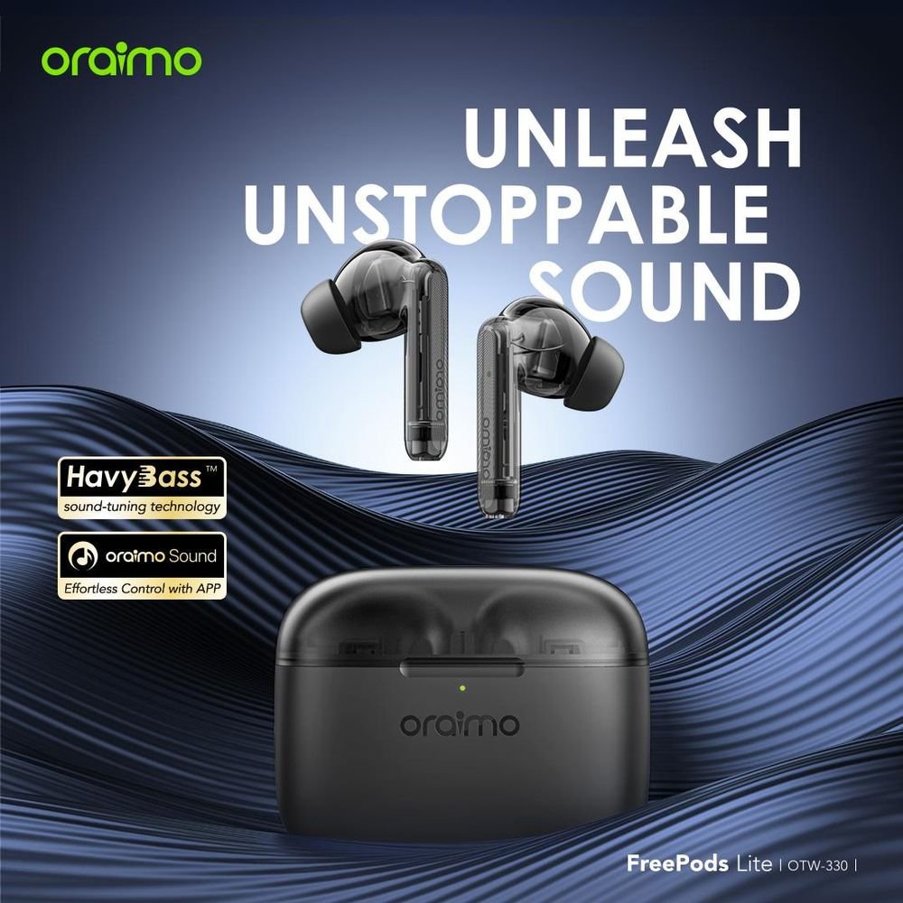 Oraimo FreePods Lite Écouteurs véritablement sans fil ENC-Noir Oraimo FreePods Lite Écouteurs véritablement sans fil ENC-Noir